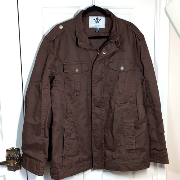 Wenven Men's Casual Cotton Military Jacket Size XL - Picture 2 of 12